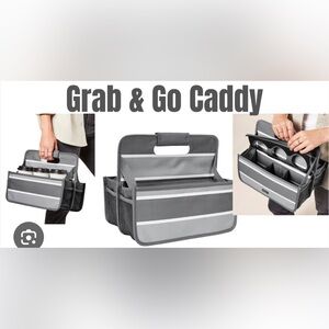 Thirty-One Grab & Go Caddy in Grey Varsity Stripe